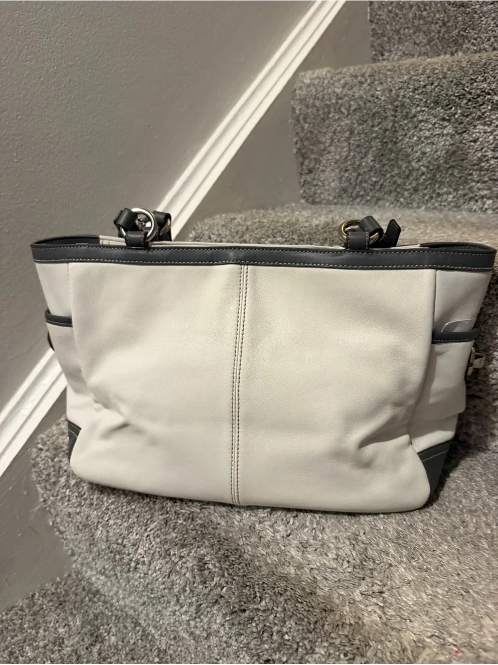 Coach Pleated East/West Gallery Tote Bag